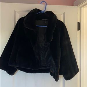 White House black market fur jacket